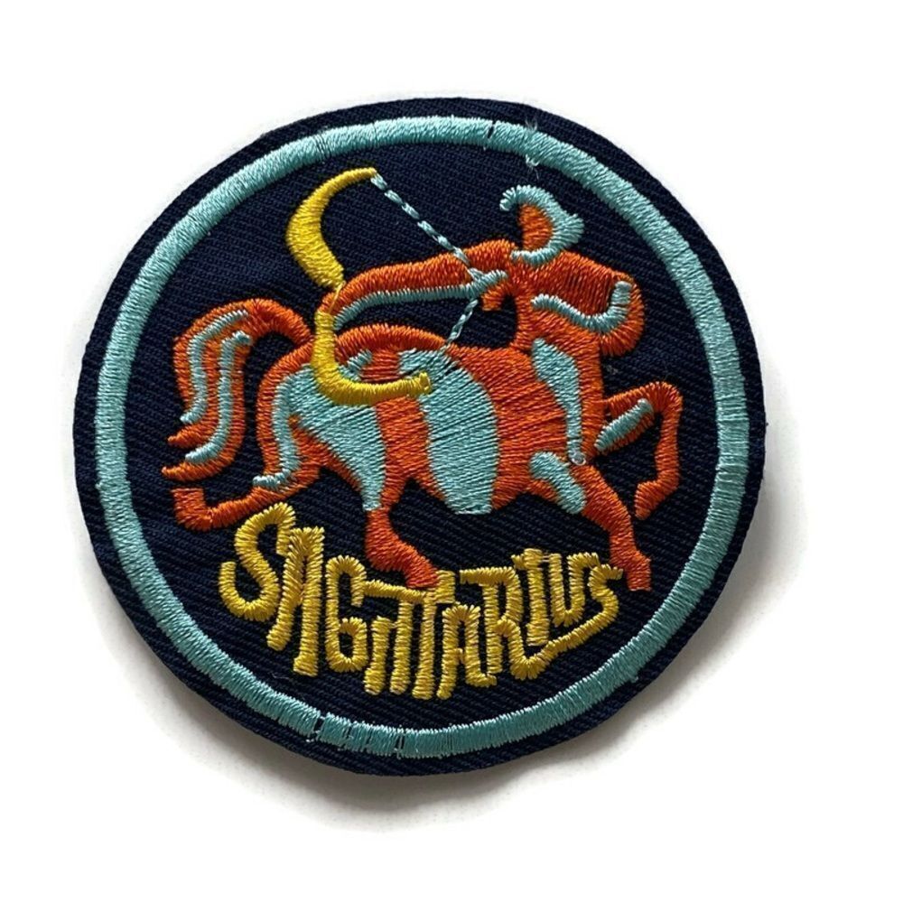 SagittariusโZodiacโEmbroideredโPatch